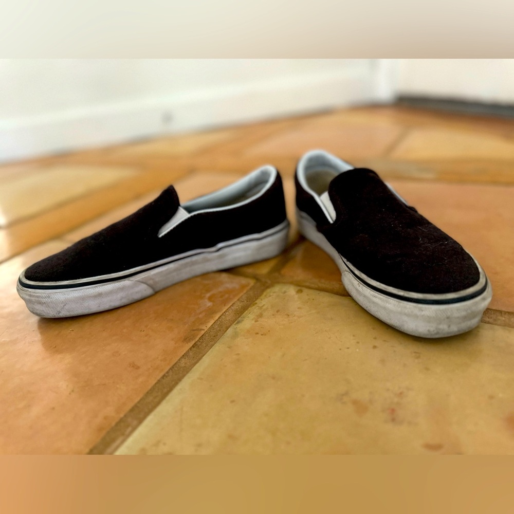 Vans Black slip on Slides